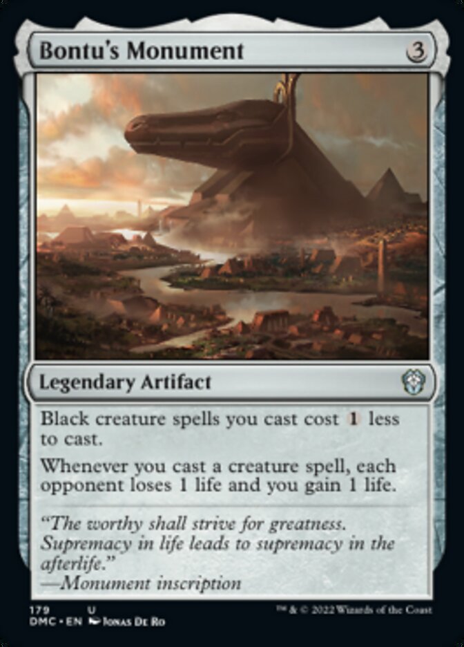 Bontu's Monument [Dominaria United Commander] | I Want That Stuff Brandon