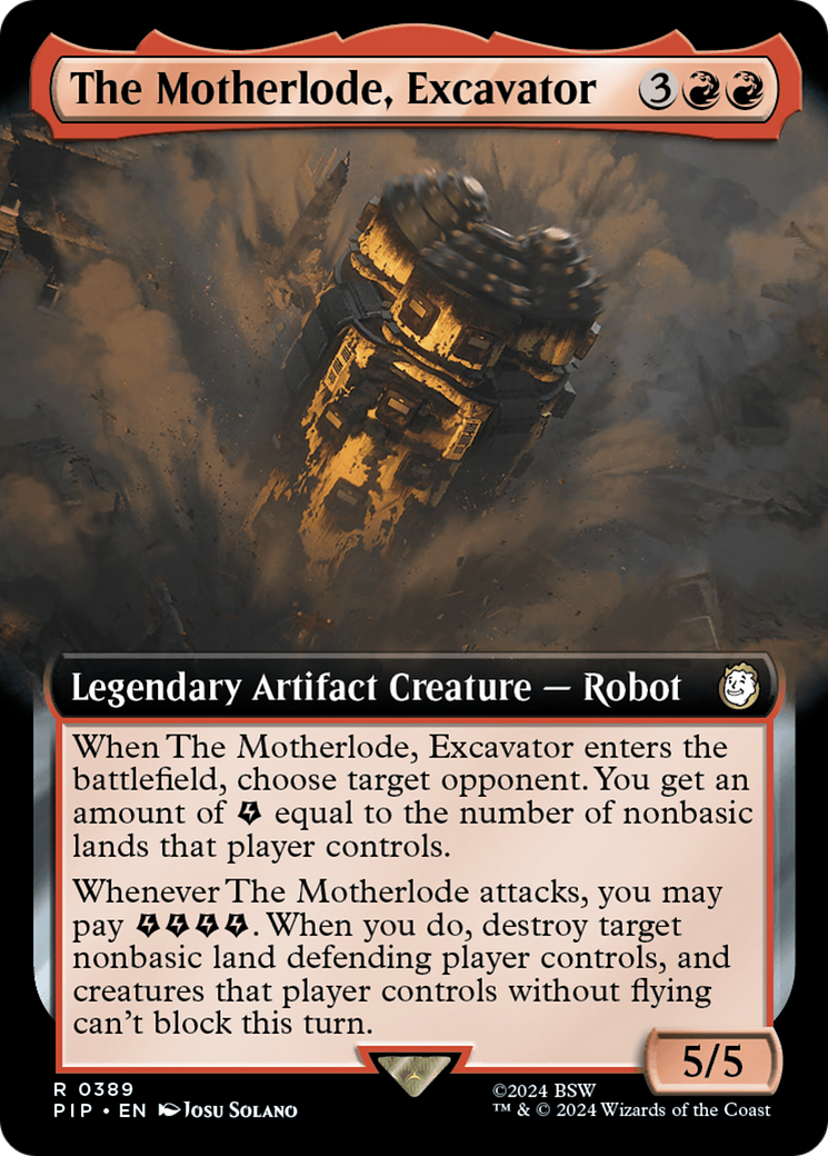 The Motherlode, Excavator (Extended Art) [Fallout] | I Want That Stuff Brandon