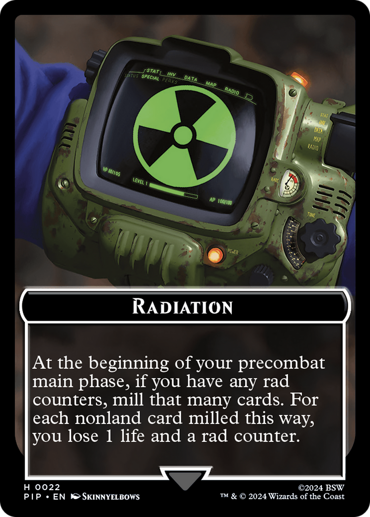 Radiation // Clue Double-Sided Token [Fallout Tokens] | I Want That Stuff Brandon