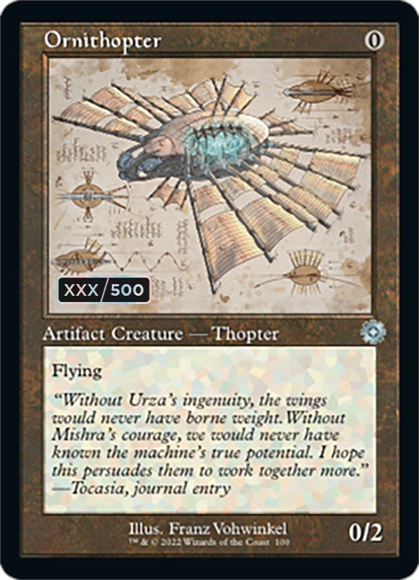 Ornithopter (Retro Schematic) (Serialized) [The Brothers' War Retro Artifacts] | I Want That Stuff Brandon