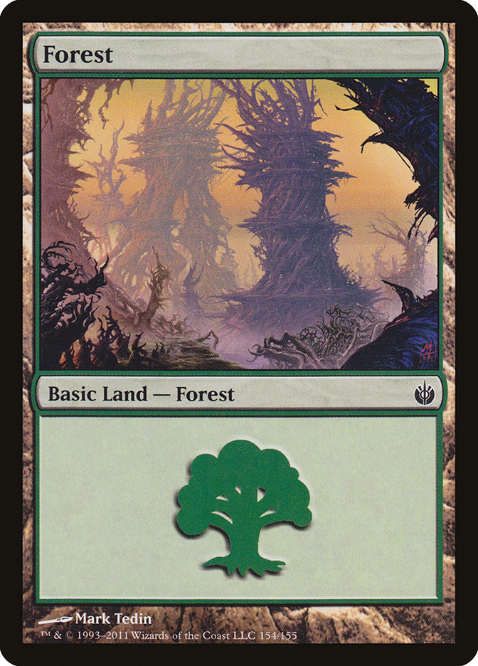 Forest (154) [Mirrodin Besieged] | I Want That Stuff Brandon