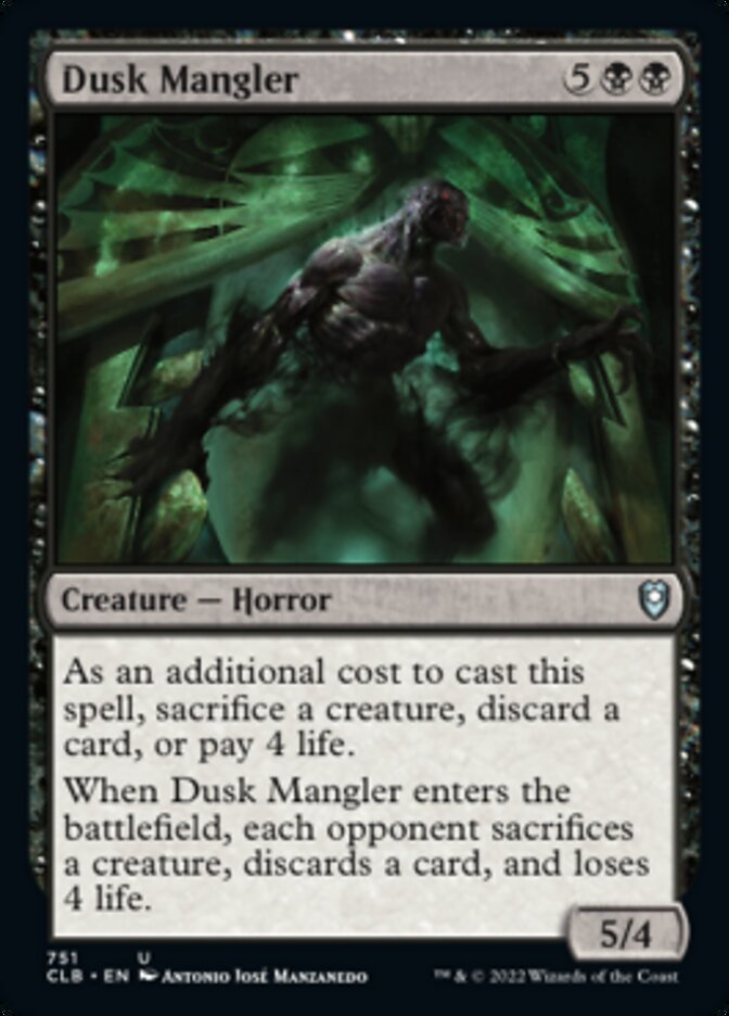 Dusk Mangler [Commander Legends: Battle for Baldur's Gate] | I Want That Stuff Brandon