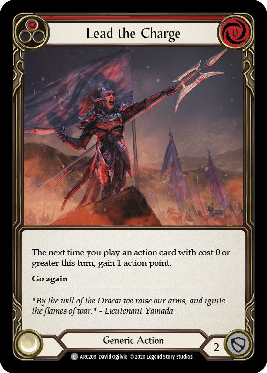 Lead the Charge (Red) [ARC209] Unlimited Edition Rainbow Foil | I Want That Stuff Brandon