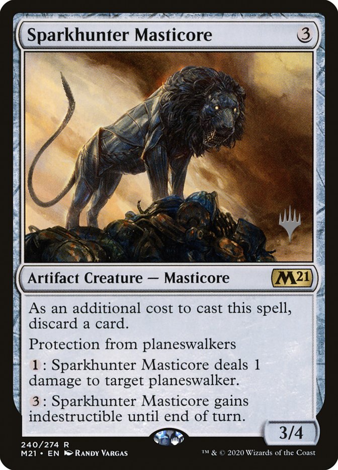 Sparkhunter Masticore (Promo Pack) [Core Set 2021 Promos] | I Want That Stuff Brandon