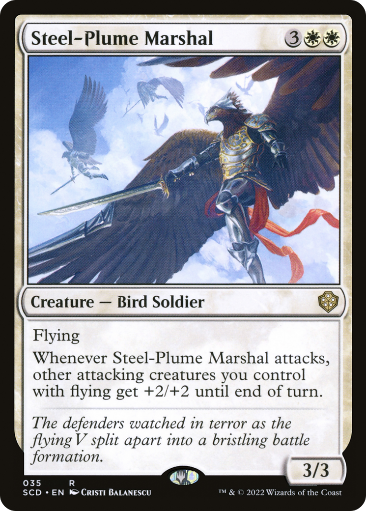 Steel-Plume Marshal [Starter Commander Decks] | I Want That Stuff Brandon