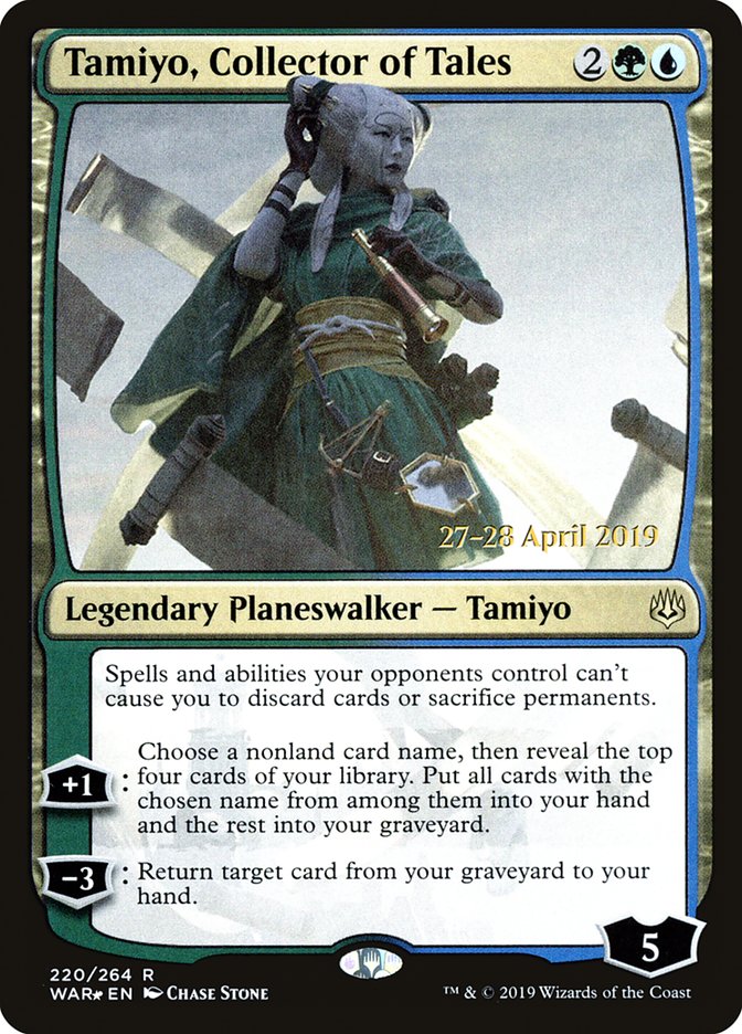 Tamiyo, Collector of Tales [War of the Spark Prerelease Promos] | I Want That Stuff Brandon