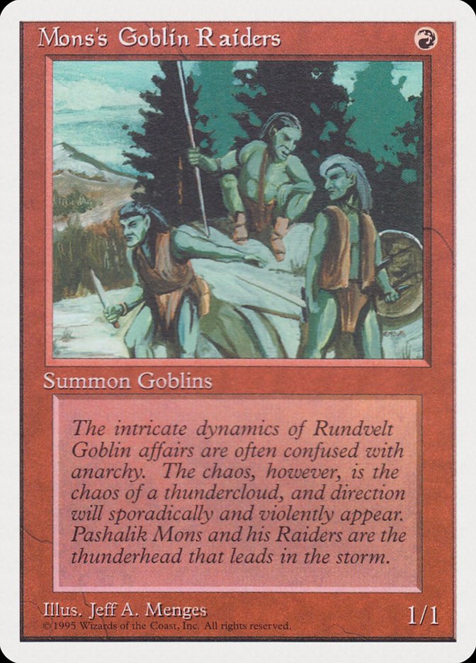 Mons's Goblin Raiders [Rivals Quick Start Set] | I Want That Stuff Brandon