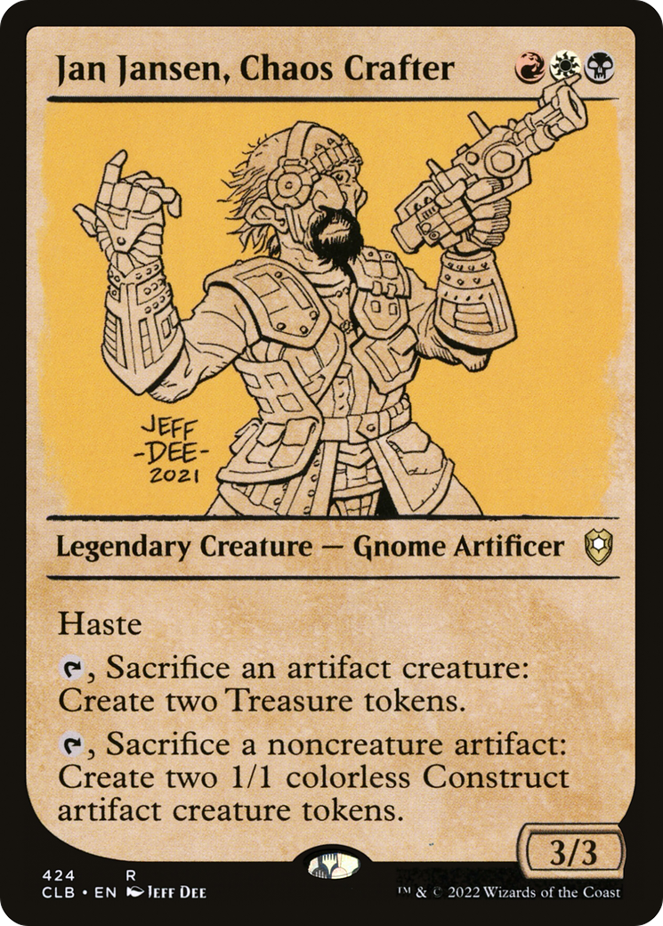 Jan Jansen, Chaos Crafter (Showcase) [Commander Legends: Battle for Baldur's Gate] | I Want That Stuff Brandon