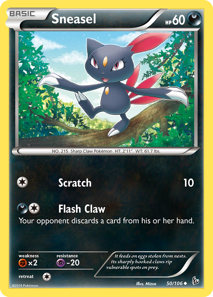 Sneasel (50/106) [XY: Flashfire] | I Want That Stuff Brandon