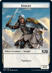 Knight // Zombie Double-Sided Token [Core Set 2021 Tokens] | I Want That Stuff Brandon