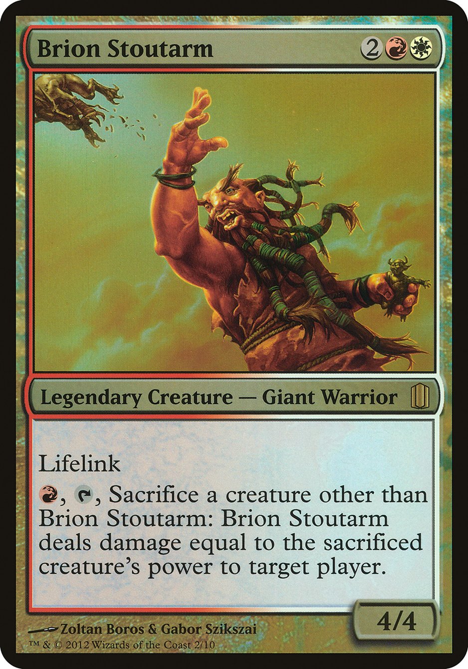 Brion Stoutarm (Oversized) [Commander's Arsenal Oversized] | I Want That Stuff Brandon
