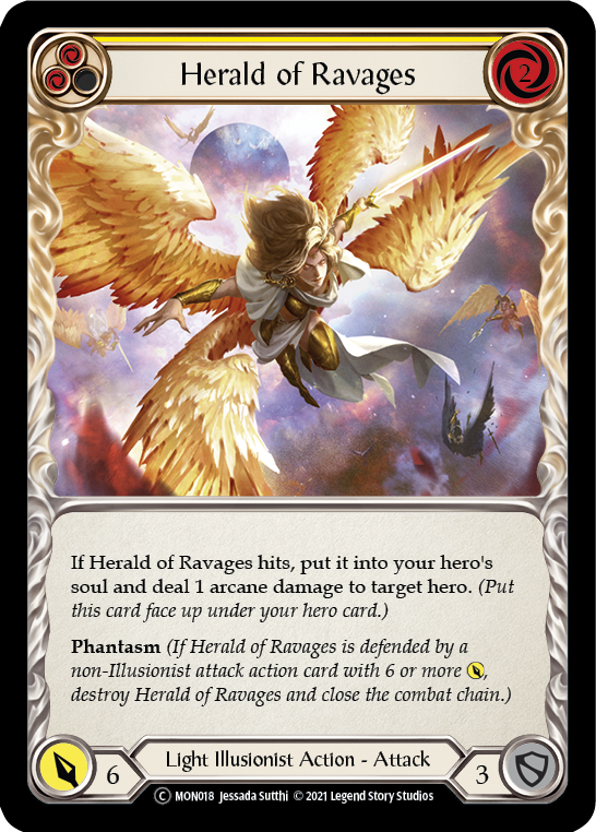 Herald of Ravages (Yellow) [U-MON018] Unlimited Edition Normal | I Want That Stuff Brandon