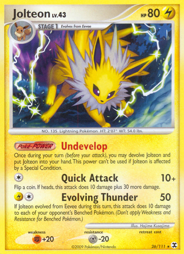 Jolteon (26/111) [Platinum: Rising Rivals] | I Want That Stuff Brandon