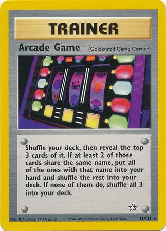 Arcade Game (83/111) [Neo Genesis Unlimited] | I Want That Stuff Brandon