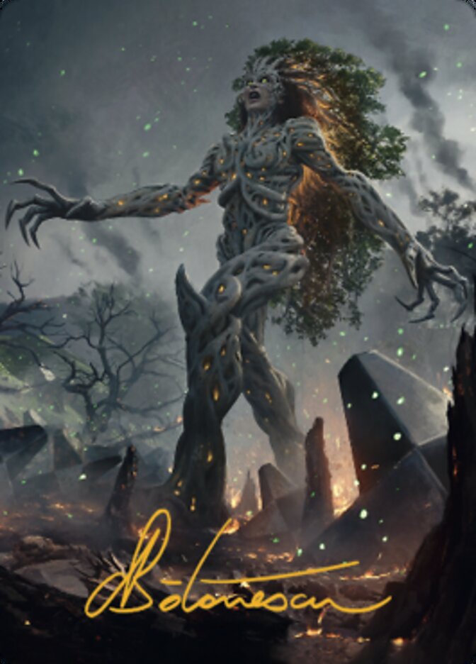 Titania, Gaea Incarnate Art Card (Gold-Stamped Signature) [The Brothers' War Art Series] | I Want That Stuff Brandon