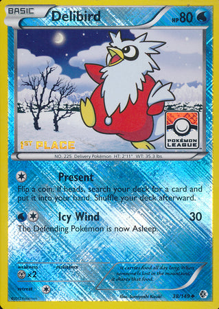 Delibird (38/149) (League Promo 1st Place) [Black & White: Boundaries Crossed] | I Want That Stuff Brandon