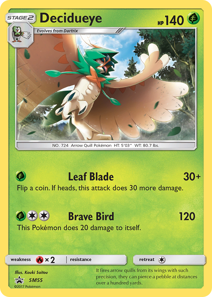 Decidueye (SM55) [Sun & Moon: Black Star Promos] | I Want That Stuff Brandon