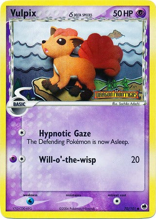 Vulpix (70/101) (Delta Species) (Stamped) [EX: Dragon Frontiers] | I Want That Stuff Brandon