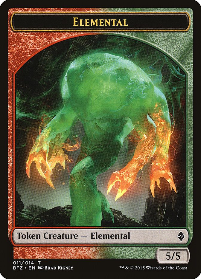 Elemental Token (011/014) [Battle for Zendikar Tokens] | I Want That Stuff Brandon