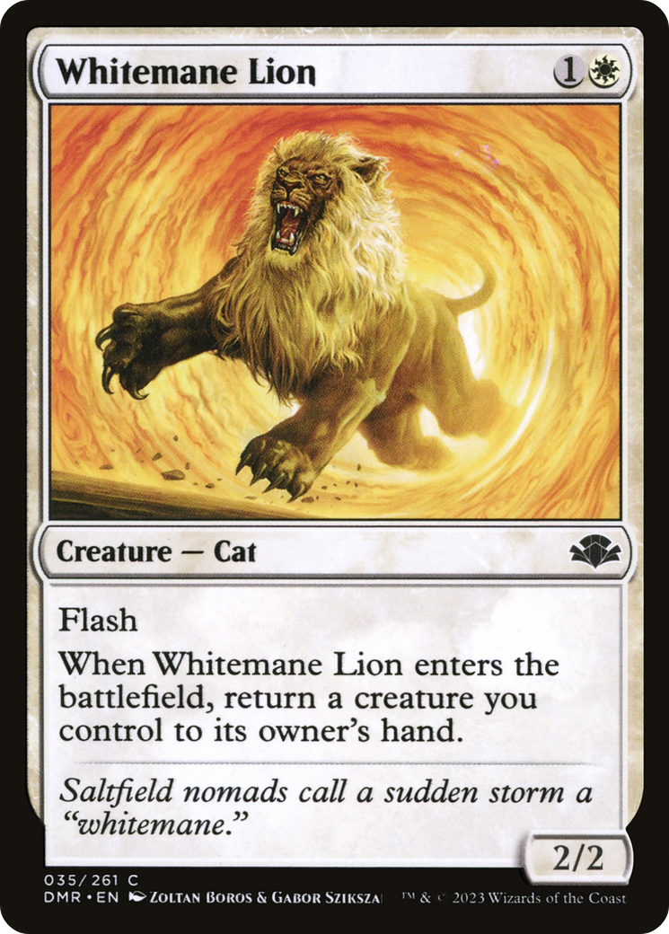 Whitemane Lion [Dominaria Remastered] | I Want That Stuff Brandon