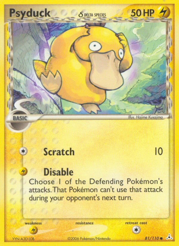 Psyduck (81/110) (Delta Species) [EX: Holon Phantoms] | I Want That Stuff Brandon