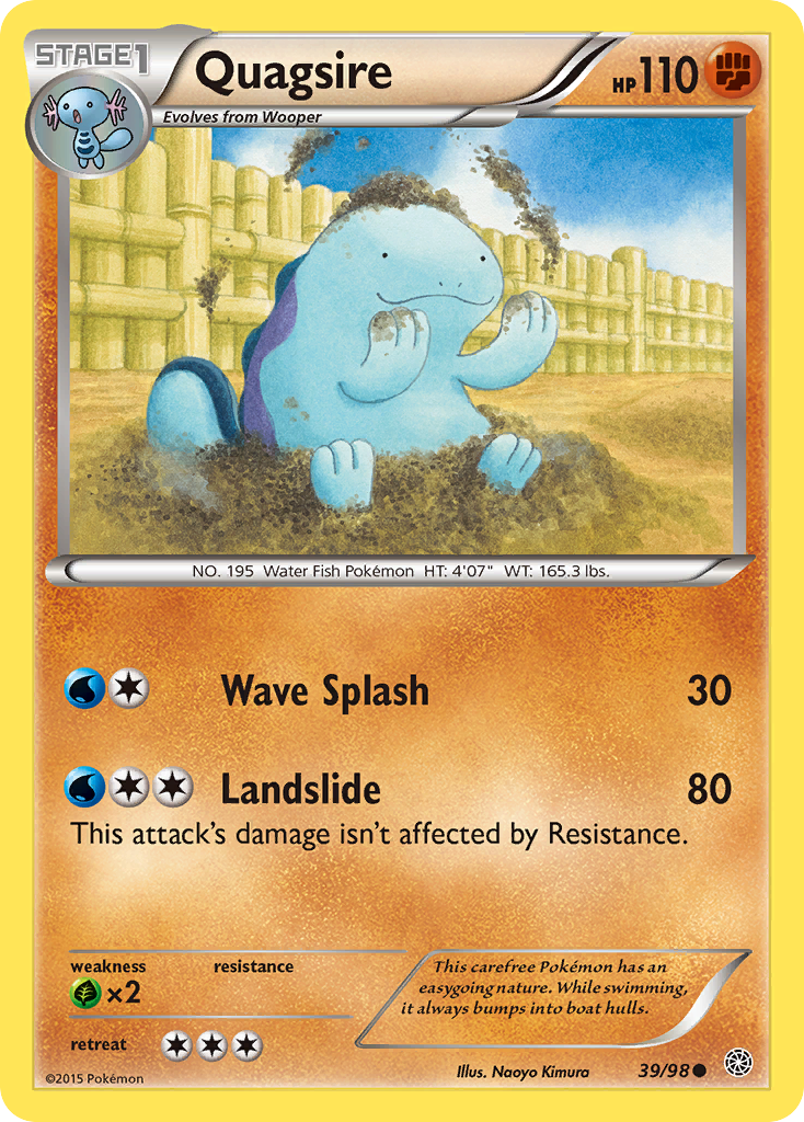 Quagsire (39/98) [XY: Ancient Origins] | I Want That Stuff Brandon