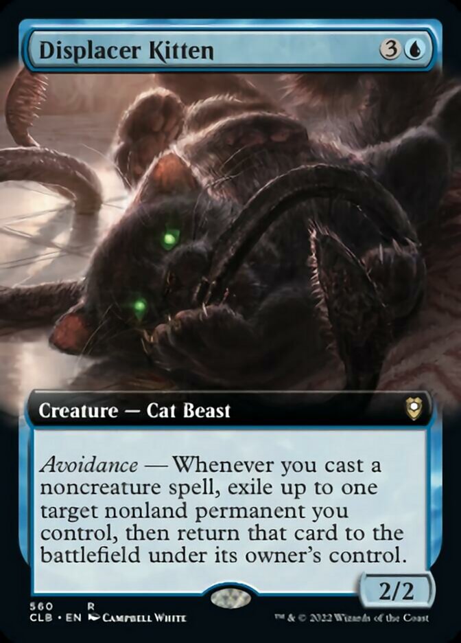 Displacer Kitten (Extended Art) [Commander Legends: Battle for Baldur's Gate] | I Want That Stuff Brandon