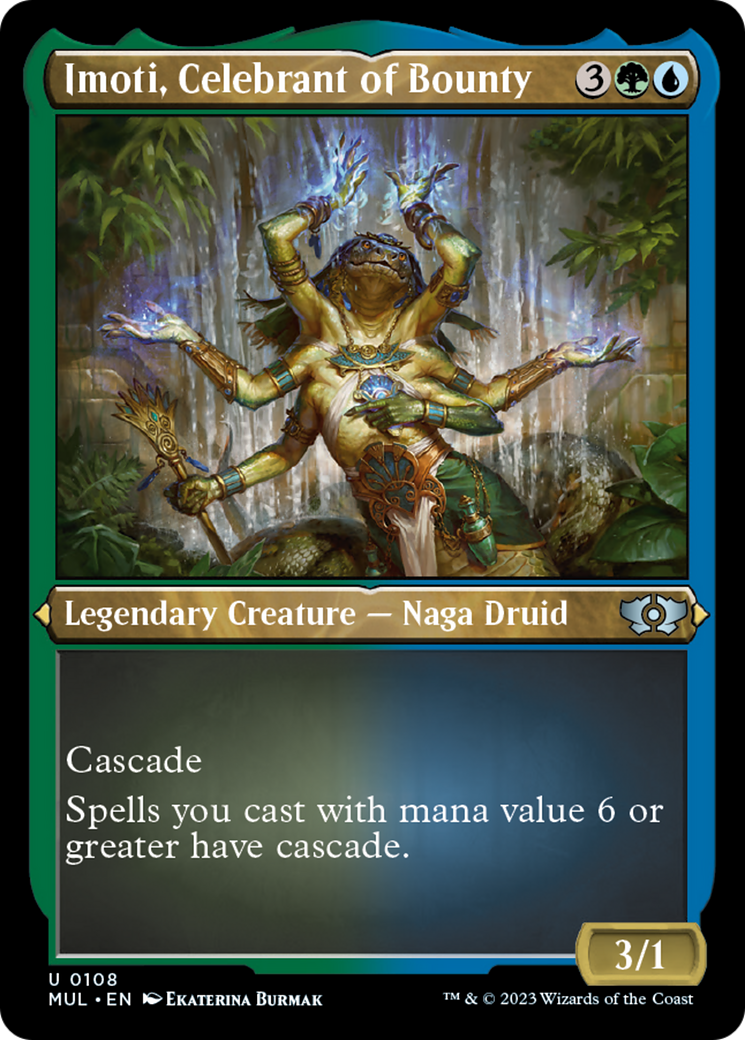 Imoti, Celebrant of Bounty (Foil Etched) [Multiverse Legends] | I Want That Stuff Brandon