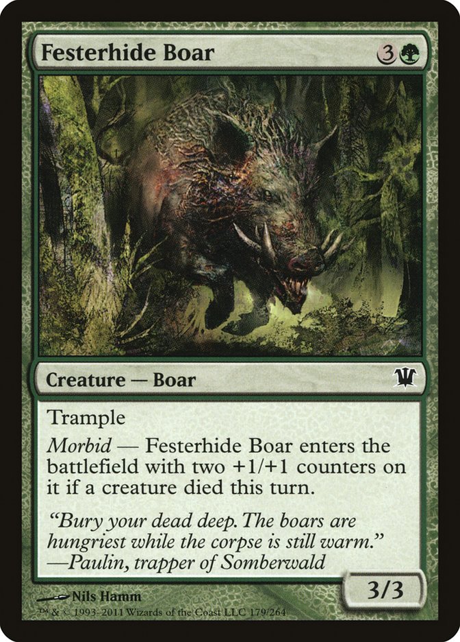 Festerhide Boar [Innistrad] | I Want That Stuff Brandon