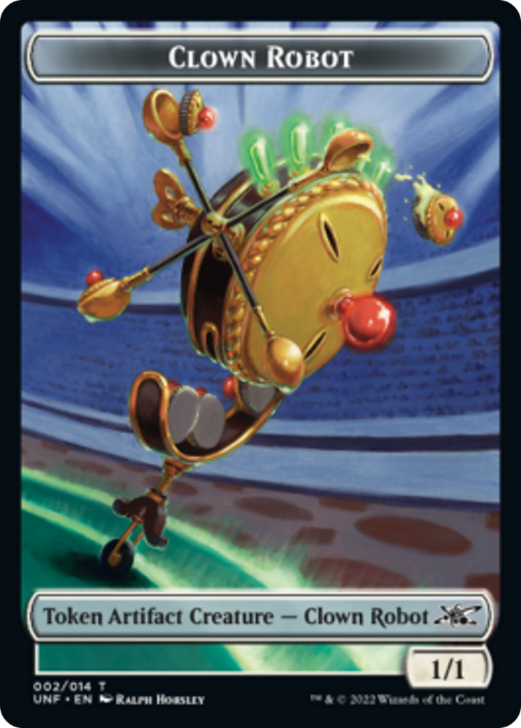 Clown Robot (002) // Balloon Double-Sided Token [Unfinity Tokens] | I Want That Stuff Brandon