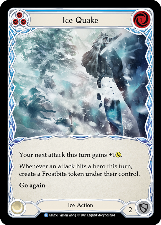 Ice Quake (Blue) [ELE153] (Tales of Aria)  1st Edition Normal | I Want That Stuff Brandon