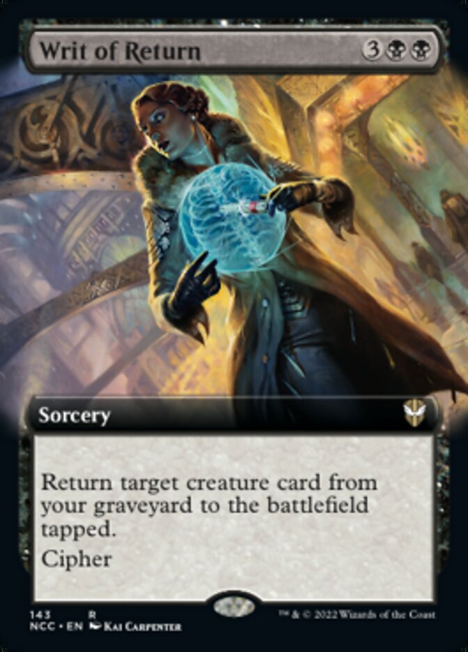 Writ of Return (Extended Art) [Streets of New Capenna Commander] | I Want That Stuff Brandon
