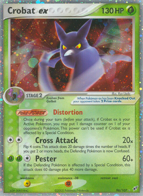 Crobat ex (96/107) [EX: Deoxys] | I Want That Stuff Brandon