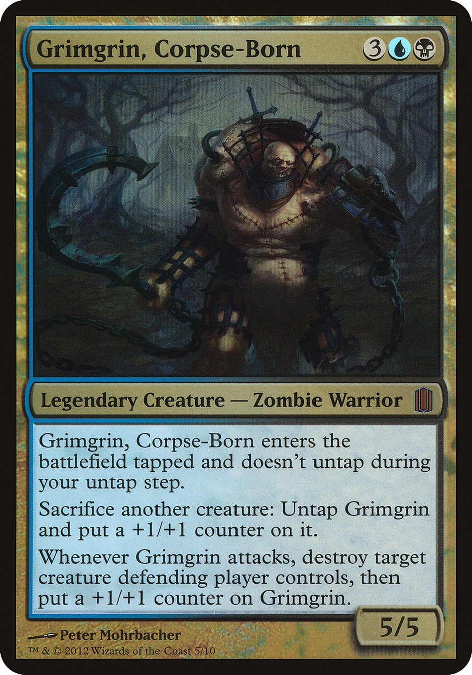 Grimgrin, Corpse-Born (Oversized) [Commander's Arsenal Oversized] | I Want That Stuff Brandon