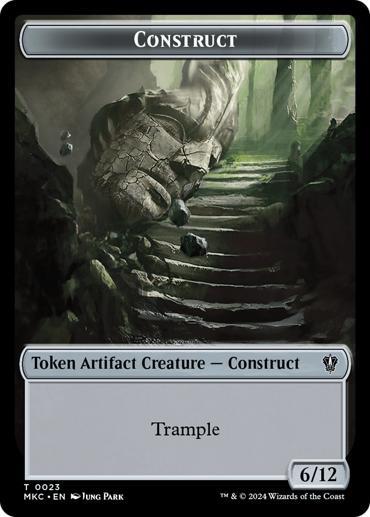 Construct // Soldier Double-Sided Token [Murders at Karlov Manor Commander Tokens] | I Want That Stuff Brandon