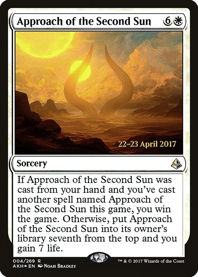 Approach of the Second Sun [Amonkhet Prerelease Promos] | I Want That Stuff Brandon