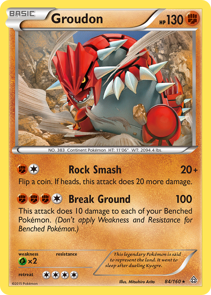 Groudon (84/160) [XY: Primal Clash] | I Want That Stuff Brandon