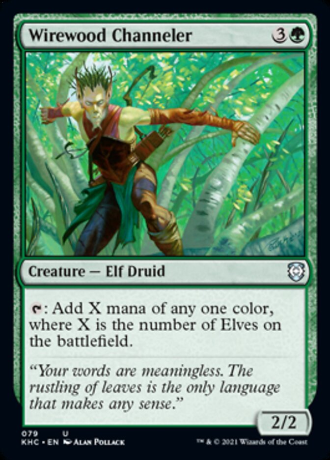 Wirewood Channeler [Kaldheim Commander] | I Want That Stuff Brandon