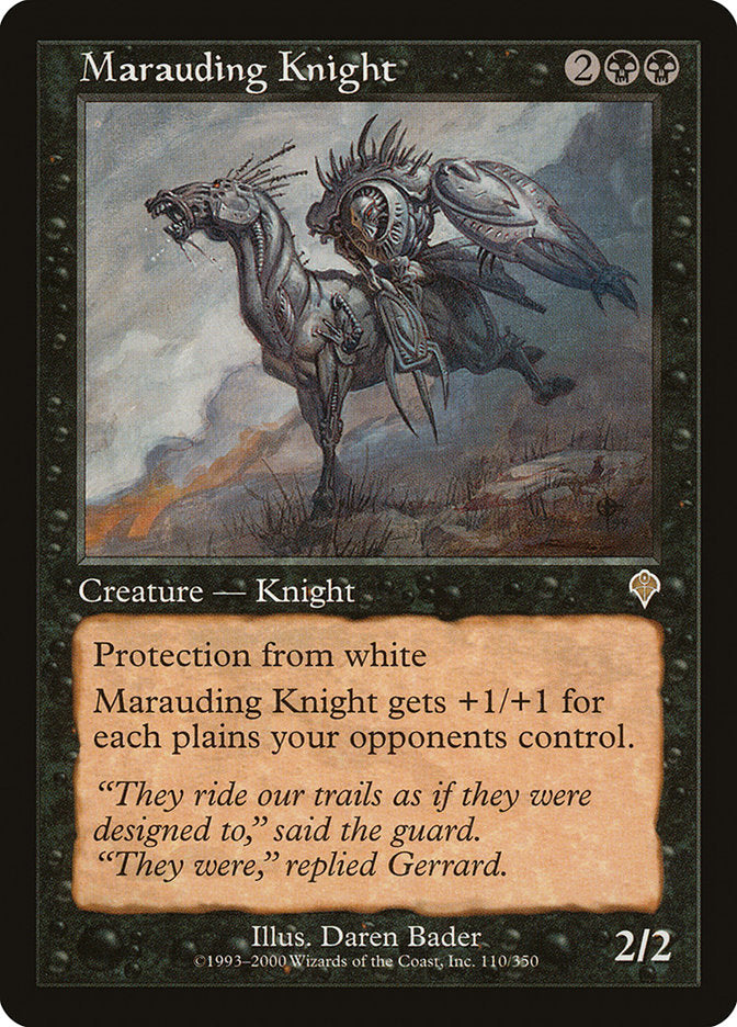 Marauding Knight [Invasion] | I Want That Stuff Brandon