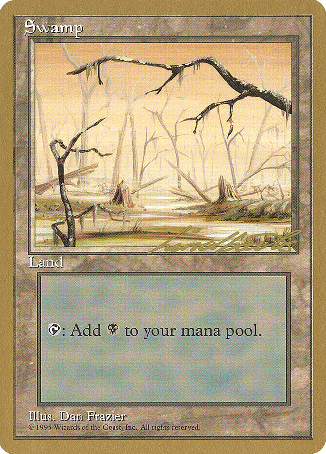 Swamp (ll370) (Leon Lindback) [Pro Tour Collector Set] | I Want That Stuff Brandon