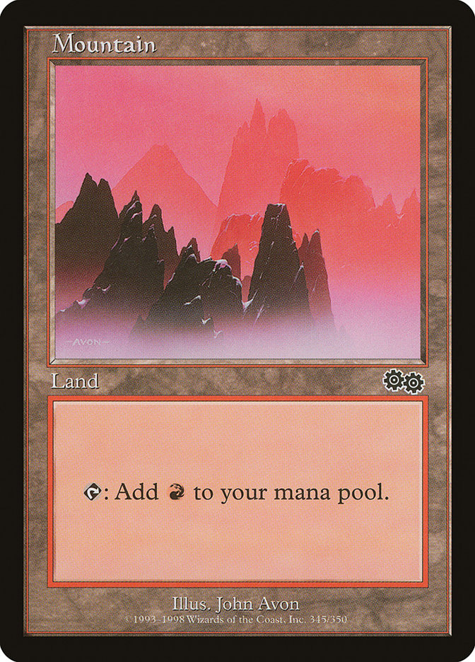 Mountain (345) [Urza's Saga] | I Want That Stuff Brandon