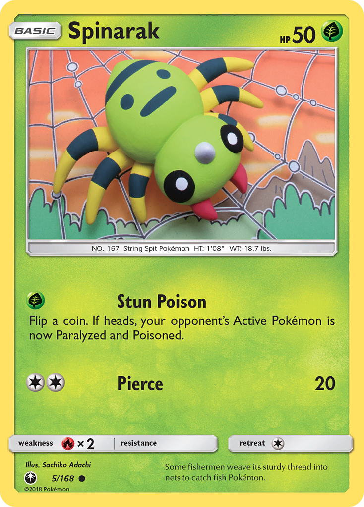 Spinarak (5/168) [Sun & Moon: Celestial Storm] | I Want That Stuff Brandon