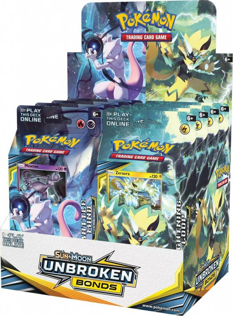 Sun & Moon: Unbroken Bonds - Theme Deck Display | I Want That Stuff Brandon