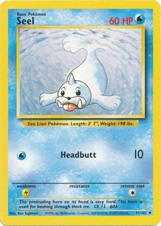 Seel (41/102) [Base Set Unlimited] | I Want That Stuff Brandon