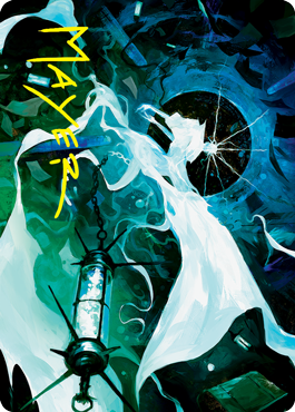 Thirst for Discovery Art Card (Gold-Stamped Signature) [Innistrad: Crimson Vow Art Series] | I Want That Stuff Brandon