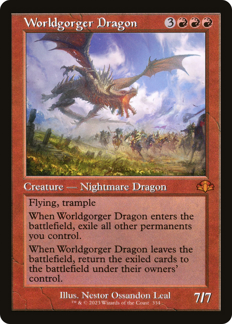 Worldgorger Dragon (Retro) [Dominaria Remastered] | I Want That Stuff Brandon