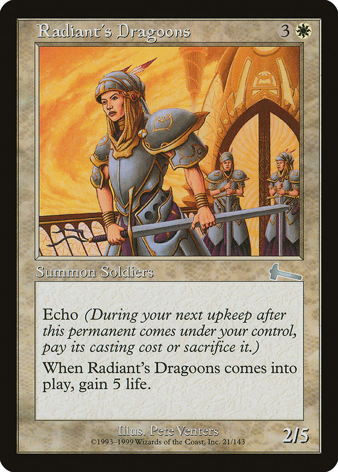 Radiant's Dragoons [Urza's Legacy] | I Want That Stuff Brandon