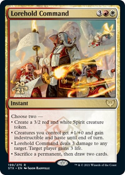 Lorehold Command [Strixhaven: School of Mages Prerelease Promos] | I Want That Stuff Brandon