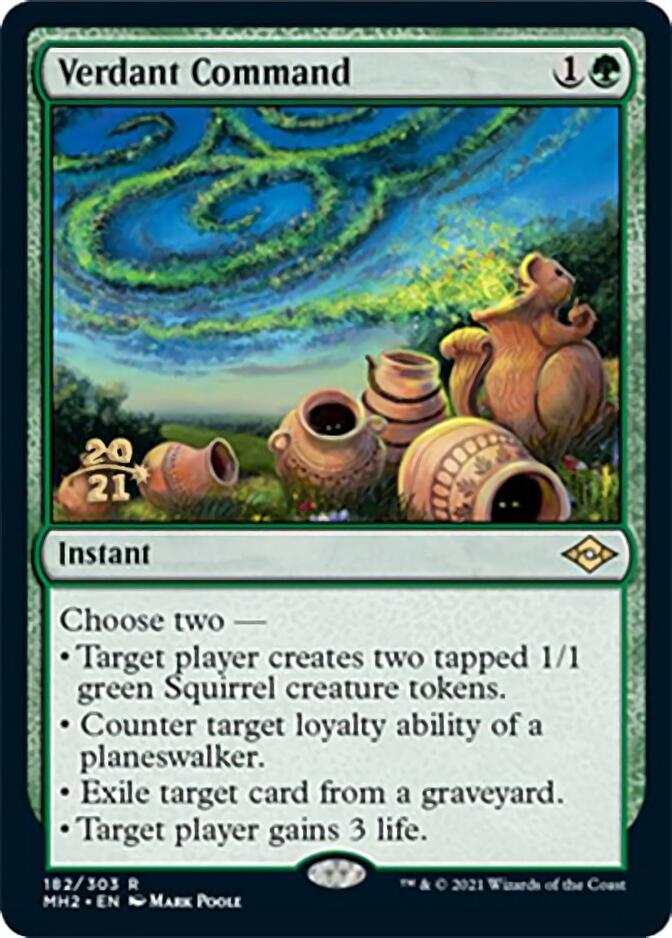 Verdant Command [Modern Horizons 2 Prerelease Promos] | I Want That Stuff Brandon