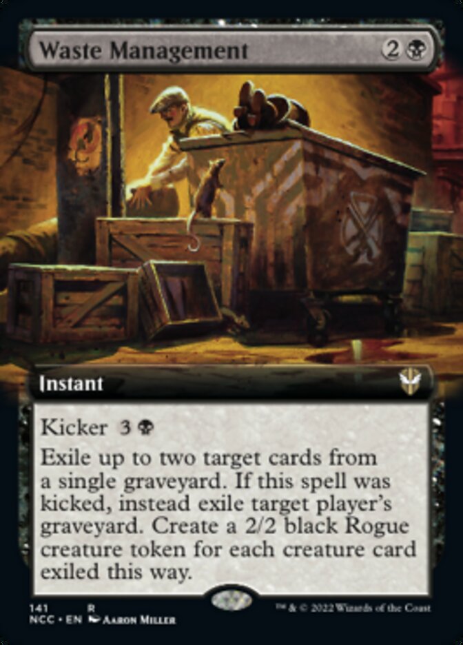 Waste Management (Extended Art) [Streets of New Capenna Commander] | I Want That Stuff Brandon